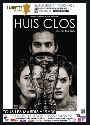 affiche HUIS CLOS, cie art Scenik'