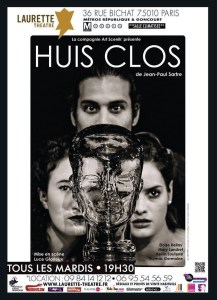affiche HUIS CLOS, cie art Scenik'